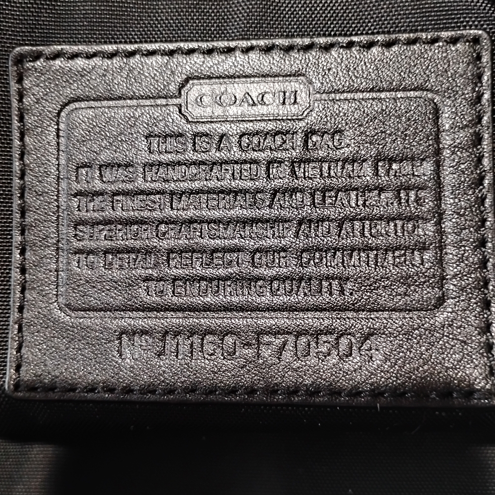Coach Boston Voyager Green Duffel with Black Leather Trim - Picture 15 of 15
